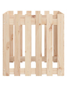 Fioriera Giardino Design a Recinzione 60x60x60 cm Massello Pino