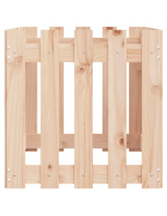 Fioriera da Giardino a Recinzione 100x50x50 cm in Massello Pino