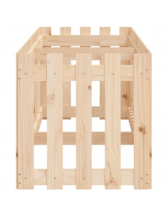 Fioriera da Giardino a Recinzione 200x50x50cm Massello Pino