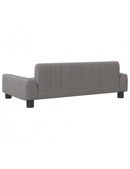 Lettino per Cani Grigio 90x53x30 cm in Similpelle