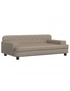 Lettino per Cani Cappuccino 90x53x30 cm in Similpelle