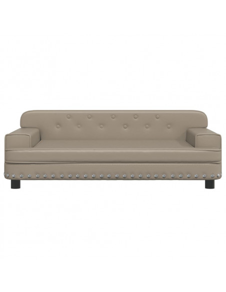 Lettino per Cani Cappuccino 90x53x30 cm in Similpelle