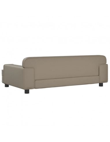 Lettino per Cani Cappuccino 90x53x30 cm in Similpelle