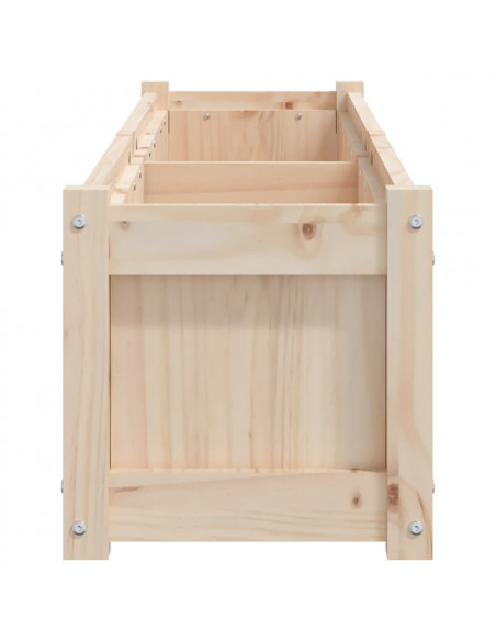 Fioriera da Giardino 150x31x31 cm in Legno Massello di Pino