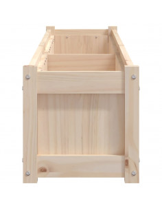 Fioriere da Giardino 2 pz in Legno Massello di Pino