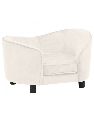 Divano per Cani Crema 69x49x40 cm in Peluche