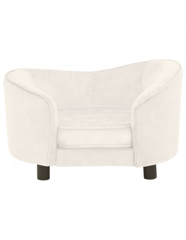 Divano per Cani Crema 69x49x40 cm in Peluche