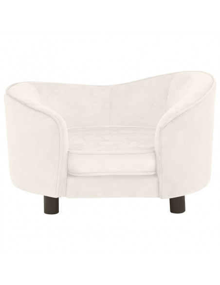 Divano per Cani Crema 69x49x40 cm in Peluche