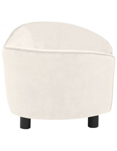 Divano per Cani Crema 69x49x40 cm in Peluche
