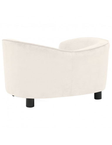 Divano per Cani Crema 69x49x40 cm in Peluche