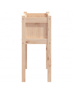 Fioriera da Giardino con Gambe 70x31x70 cm Legno Massello Pino