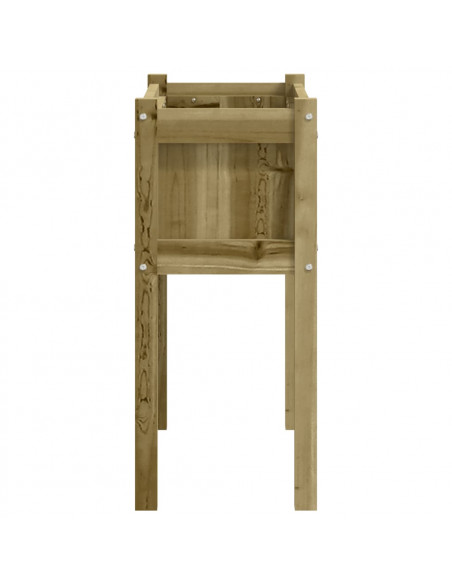 Fioriere da Giardino 2 pz con Gambe in Legno di Pino Impregnato