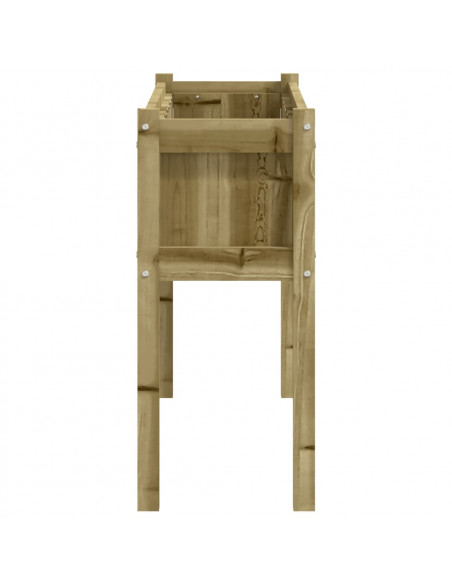 Fioriere da Giardino 2 pz con Gambe in Legno di Pino Impregnato