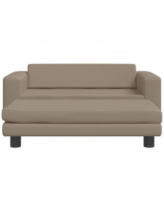 Lettino Cani con Estensione Cappuccino 100x50x30 cm Similpelle 2