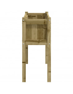 Fioriera Giardino con Gambe 110x31x70 cm Legno Pino Impregnato