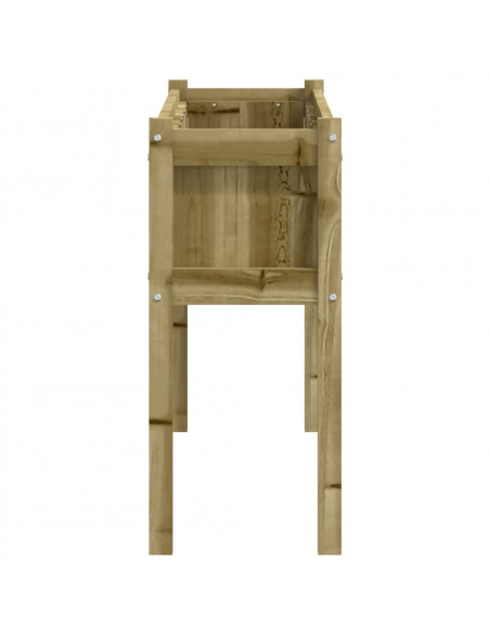Fioriera Giardino con Gambe 110x31x70 cm Legno Pino Impregnato