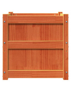 Fioriera Giardino Marrone Cera 50x50x50 cm Legno Massello Pino