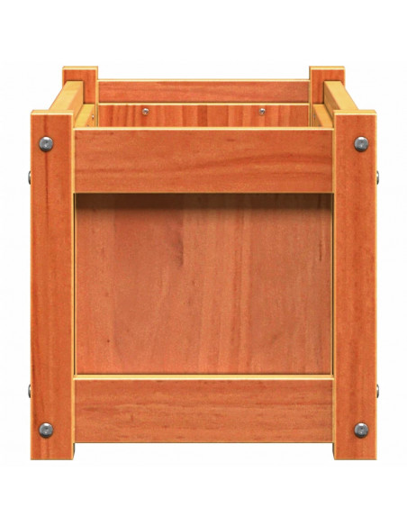 Fioriera Giardino Marrone Cera 60x31x31 cm Legno Massello Pino