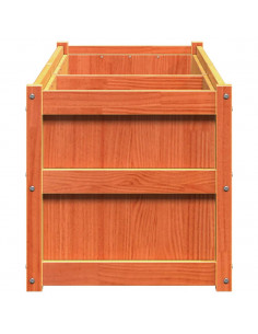 Fioriera Giardino Marrone Cera 90x50x70 cm Legno Massello Pino