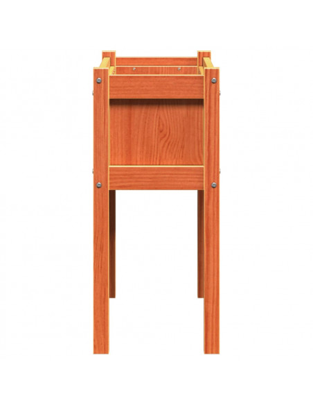 Fioriera Giardino Gambe Marrone Cera 70x31x70 cm Massello Pino