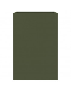 Fioriera Verde Oliva 52x48x75 cm in Acciaio Laminato a Freddo