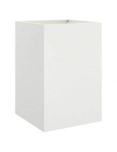 Fioriera Bianca 52x48x75 cm in Acciaio Laminato a Freddo