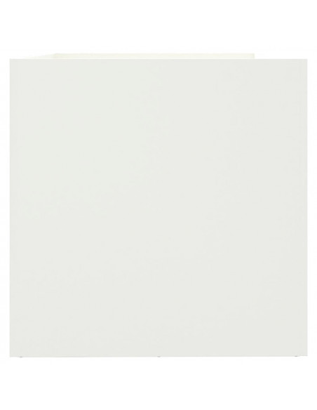 Fioriera Bianca 62x47x46 cm in Acciaio Laminato a Freddo