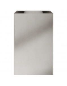 Fioriera Argento 52x48x75 cm in Acciaio Inox