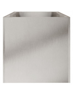 Fioriera Argento 62x30x29 cm in Acciaio Inox