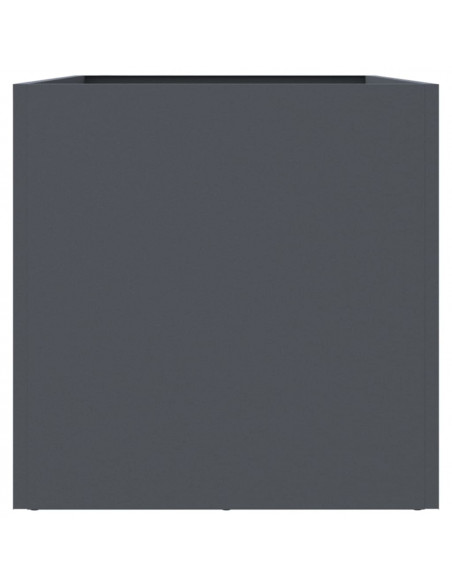 Fioriera Antracite 62x30x29 cm in Acciaio Laminato a Freddo
