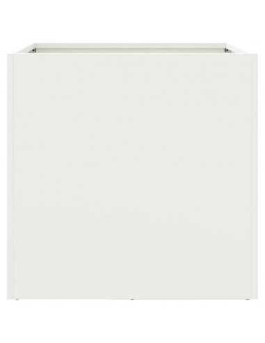 Fioriera Bianca 49x47x46 cm in Acciaio Laminato a Freddo