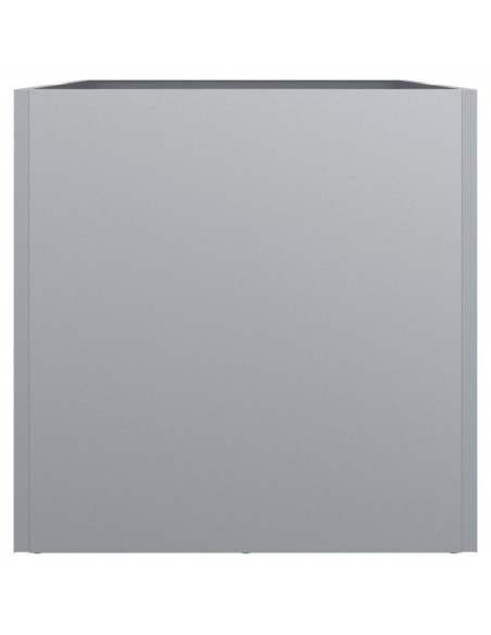 Fioriera Argento 62x30x29 cm in Acciaio Zincato