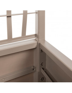 Fioriera Giardino con Traliccio Marrone Chiaro 80x36x140 cm PP