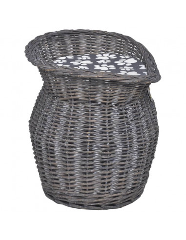 Albero per Gatti in Salice Casetta/Cuccia/Palo Tiragraffi con Cuscino