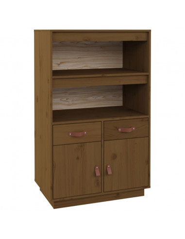 Credenza Miele 67x40x108,5 cm in Legno Massello di Pino