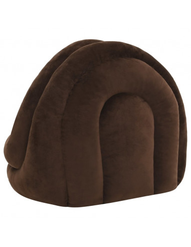 Letto per Gatti 40x40x35 cm Marrone e Crema