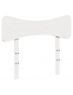 Giroletto senza Materasso Bianco 100x200 cm Legno Massello Pino