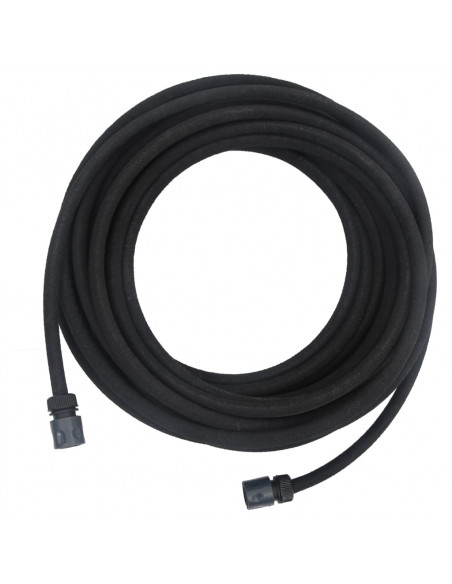 Tubo di Irrigazione da Giardino Nero 0,6" 10 m in Gomma