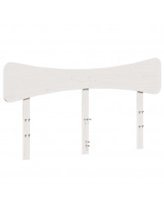 Giroletto senza Materasso Bianco 140x200 cm Legno Massello Pino