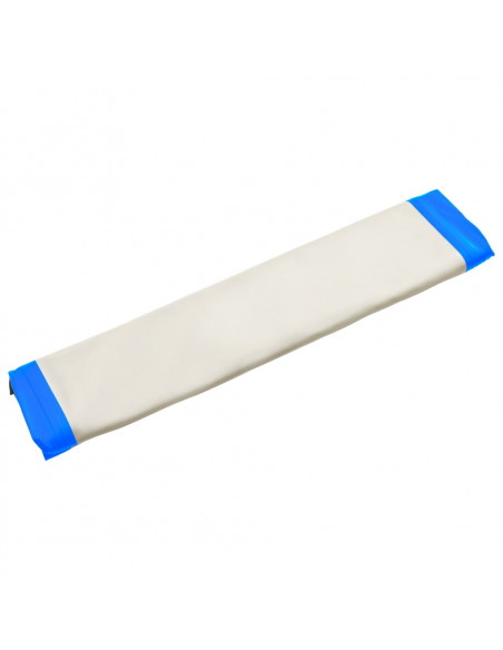 Tappeto Galleggiante Gonfiabile Blu e Bianco 200x150x15 cm