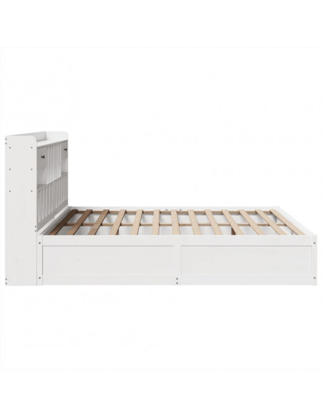 Giroletto senza Materasso Bianco 180x200 cm Legno Massello Pino