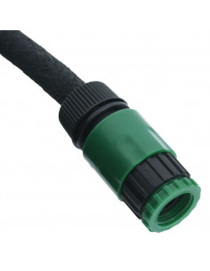 Tubo di Irrigazione da Giardino Nero 0,6" 10 m in Gomma