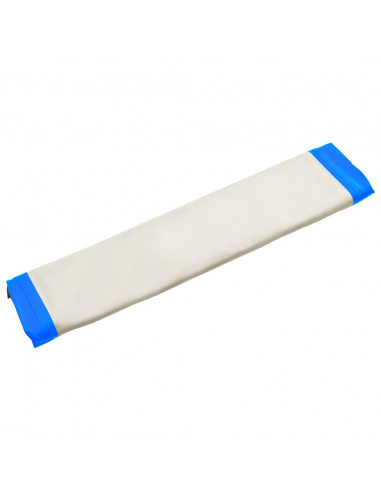 Tappeto Galleggiante Gonfiabile Blu e Bianco 300x200x15 cm