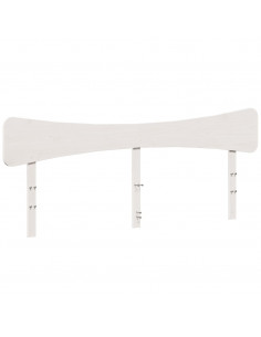 Giroletto senza Materasso Bianco 180x200 cm Legno Massello Pino