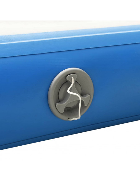 Tappeto Galleggiante Gonfiabile Blu e Bianco 300x200x15 cm