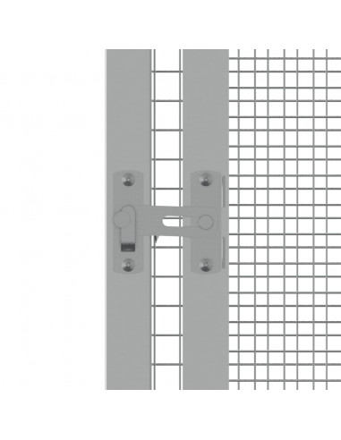 Gabbia Uccelli Antracite 213,5x217,5x211,5 cm Acciaio Zincato