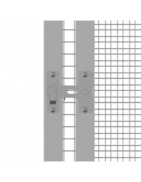 Gabbia Uccelli Antracite 302,5x324,5x211,5 cm Acciaio Zincato