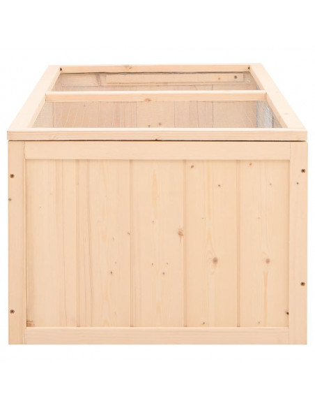 Gabbia per Criceti 104x52x38 cm in Legno Massello di Abete
