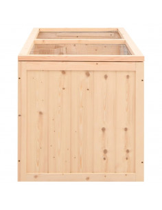 Gabbia per Criceti 89,5x45x45 cm in Legno Massello di Abete