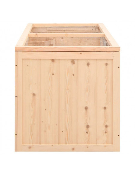 Gabbia per Criceti 89,5x45x45 cm in Legno Massello di Abete